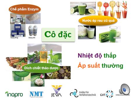 Giải pháp cô đặc nước quả tích hợp các quá trình màng JEVA