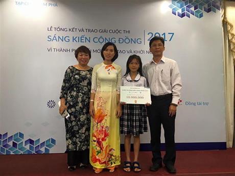 Sở Khoa học và Công nghệ TP.HCM trao giải sáng kiến cộng đồng 2017