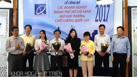 Sở KH&CN TPHCM tôn vinh các doanh nghiệp đạt Giải thưởng Chất lượng Quốc gia 2017