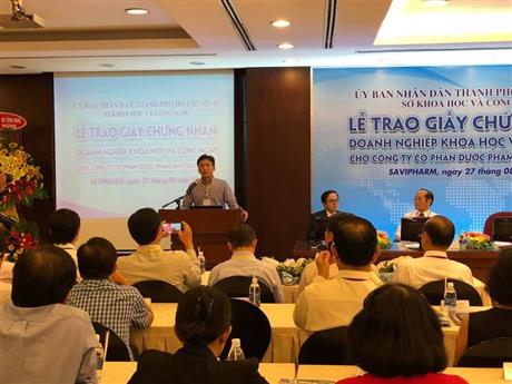 TP.HCM đã có doanh nghiệp khoa học và công nghệ ngành dược