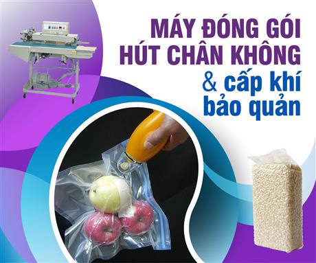 Máy đóng gói hút chân không và cấp khí bảo quản