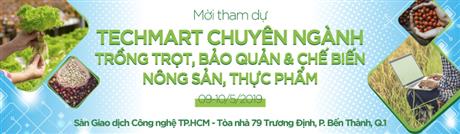 Một số công nghệ & thiết bị tiêu biểu sẽ được giới thiệu tại Techmart chế biến thực phẩm 2019 (09-10/05/2019)