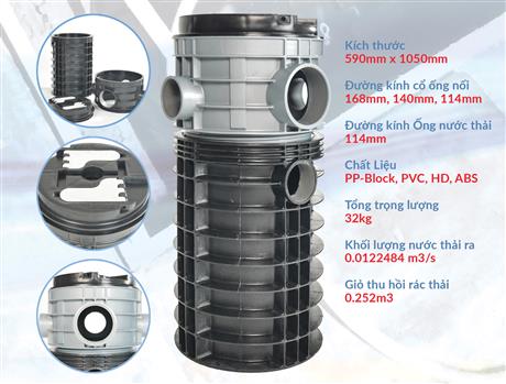 Hố ga nhựa thông minh chống triều cường thích ứng biến đổi khí hậu
