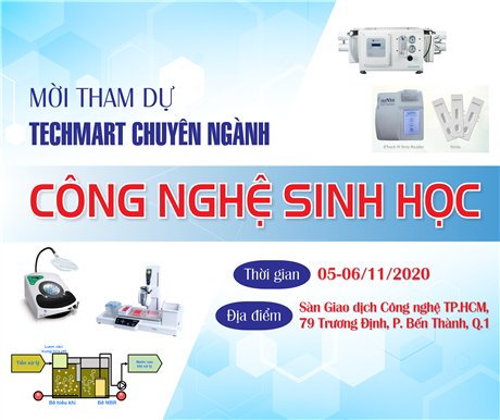 Mời tham dự Techmart Công nghệ sinh học 2020