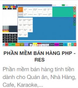 PHẦN MỀM BÁN HÀNG PHP - RES