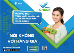 Phần mềm quản lý nguồn gốc hàng hóa VNPT CHECK