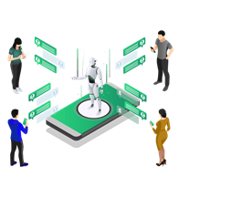 Nền tảng tạo A.I Chatbot tự động hóa hoạt động Marketing và bán hàng kết hợp hệ thống social CRM AI CHATBOT HANA