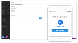 Ứng dụng hỗ trợ, quản lý quá trình tiếp đón đối tác Base Visitor