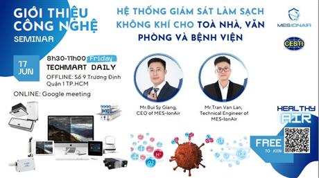 Mời tham dự hội thảo: Hệ thống giám sát, xử lý không khí cho tòa nhà, văn phòng và bệnh viện