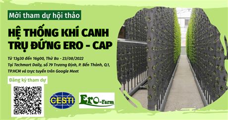 Mời tham dự hội thảo “Hệ thống khí canh trụ đứng Ero - CAP”