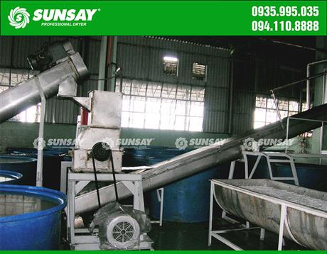 Dây chuyền máy sấy tầng sôi cơm dừa