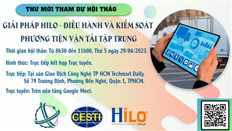 Mời tham dự hội thảo giới thiệu "Giải pháp điều độ vận tải tập trung - HILO"