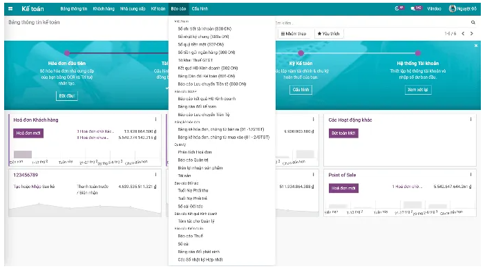 Phần mềm tự động hóa toàn bộ nghiệp vụ kế toán Viindoo Accounting