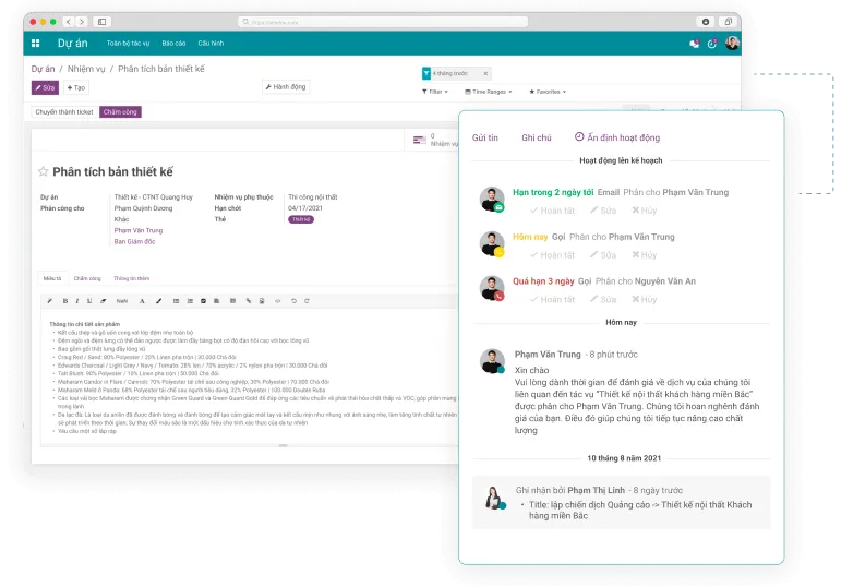 Phần mềm quản lý công việc, dự án Viindoo Project