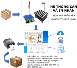 Hệ thống cân điện tử nông sản tích hợp phần mềm quản lý thông minh