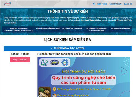CESTI mở chuyên trang Tech Event - kênh thông tin tổng hợp các sự kiện xúc tiến công nghệ