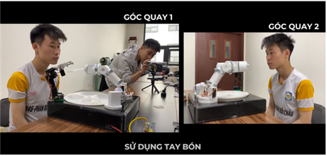 Cánh tay robot E-ARM: Hỗ trợ người gặp khó khăn trong ăn uống