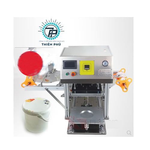 MÁY DÁN MIỆNG HỘP PE,PET
