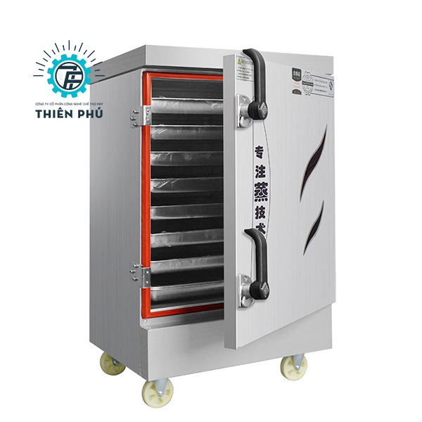 Tủ nấu cơm 6 khay dùng gas và điện