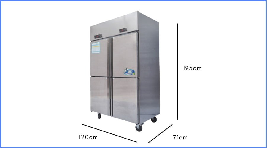 Tủ đông đứng 4 cánh SLLDZ4 – 820L