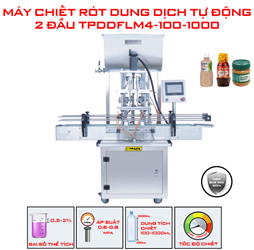 Máy Chiết Rót Dung Dịch Tự Động 2 Đầu TPDDFLM4 100-1000