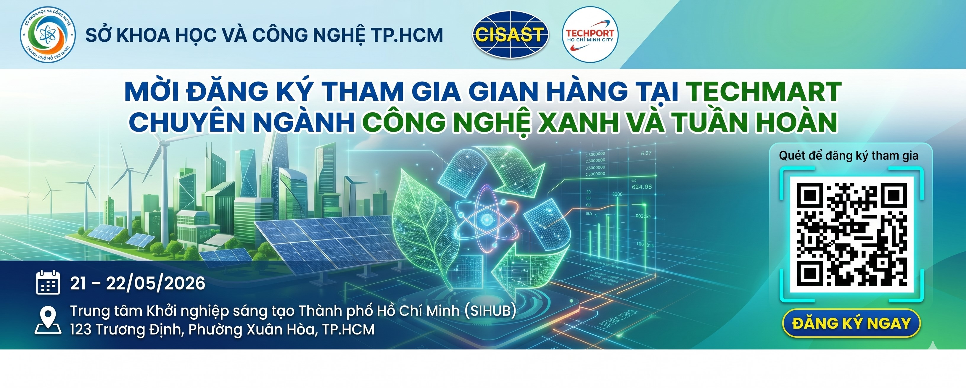 Mời tham gia Techmart Công nghệ xanh và tuần hoàn