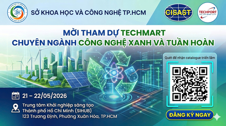 Techmart Công nghệ xanh và Tuần hoàn 2026 – Kết nối công nghệ, thúc đẩy phát triển bền vững