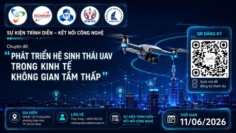 Mời tham dự sự kiện trình diễn – kết nối công nghệ “Phát triển hệ sinh thái UAV trong kinh tế không gian tầm thấp”
