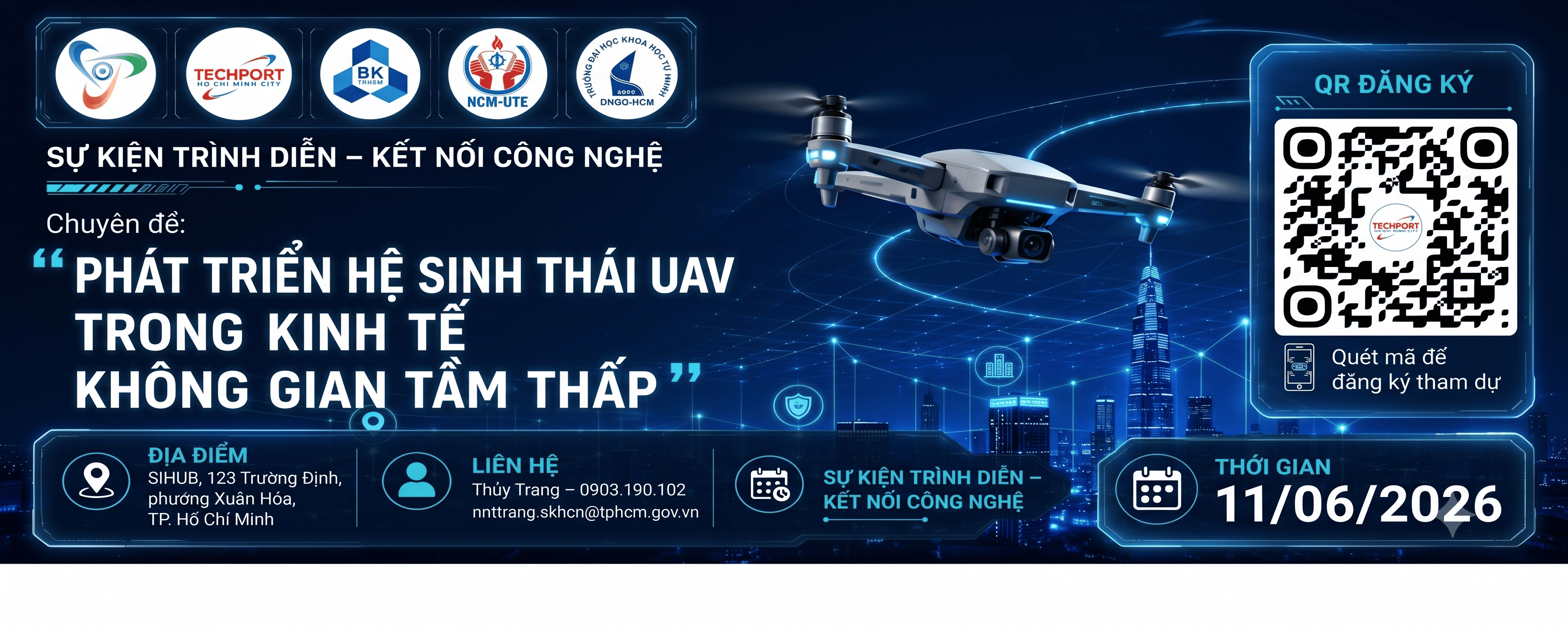 Mời tham dự sự kiện “Phát triển hệ sinh thái UAV trong kinh tế không gian tầm thấp”
