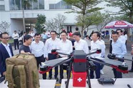 Thử nghiệm UAV giao máu, thuốc từ Cần Giờ ra Côn Đảo