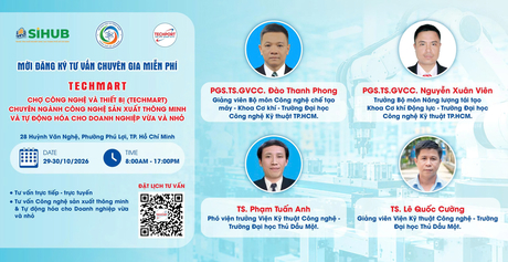 Techmart “Công nghệ sản xuất thông minh & Tự động hóa cho doanh nghiệp vừa và nhỏ”: doanh nghiệp được tư vấn miễn phí giải pháp tự động hóa và sản xuất thông minh
