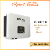 Biến tần hòa lưới Solax 3 pha 10Kw – X3-Mic