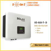 Biến tần hòa lưới Solax 3 pha 8Kw – X3-Mic