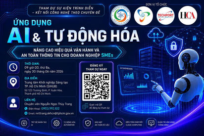 Sự kiện trình diễn – kết nối công nghệ “Ứng dụng AI & Tự động hóa nâng cao hiệu quả vận hành và an toàn thông tin cho doanh nghiệp SMEs”