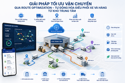Tìm kiếm "Giải pháp tối ưu vận chuyển thông qua route optimitation tự động hóa điều phối xe và hàng từ kho trung tâm"