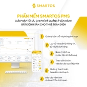 Smartos Operation - Giải pháp tổng thể giúp quản lý đặt chỗ, thông tin khách hàng, hợp đồng, thu chi và hóa đơn của bất động sản cho thuê
