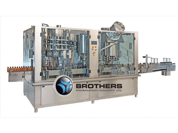 LIQFILL-150MBS- Automatic 16x8X8 Head Rotary Volumetric Liquid Filling, ROPP & PNP Screw Capping Machine