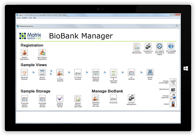 Biobank Management LIMS