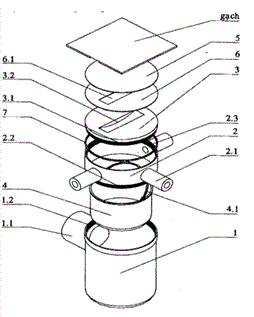 Sáng chế hố ga thoát nước ngăn triều cường (hố ga có của chặn nước)