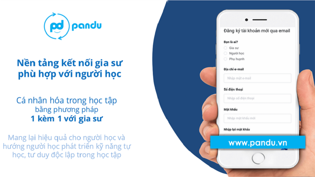 Pandu – Nền tảng kết nối gia sư với người học