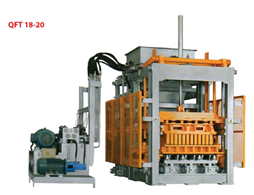 Máy sản xuất gạch không nung thủy lực rung bàn QFT 18-20