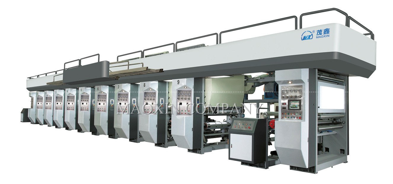 Eight colour Automatic Electronic Shaft High Speed Gravure Printing Machine
