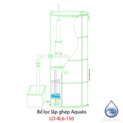Bể lọc lắp ghép Aqualo - LO-4L6-150