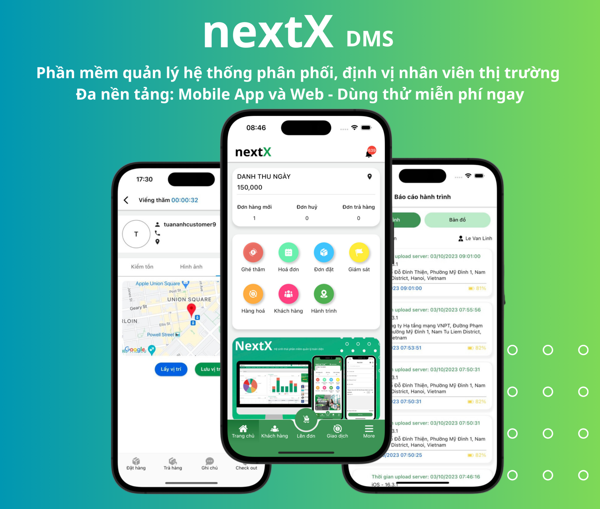 Phần mềm quản lý hệ thống phân phối NextX DMS