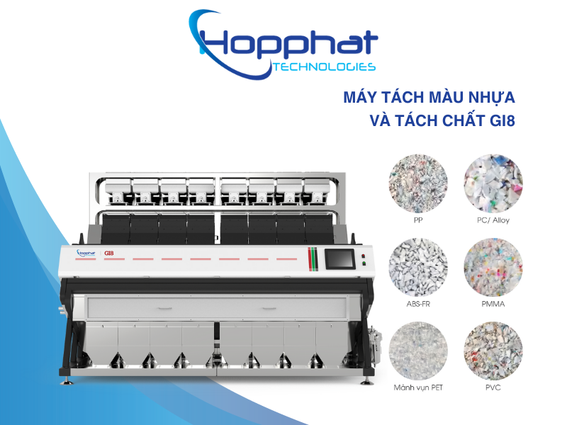 Máy tách màu nhựa và tách chất GI8