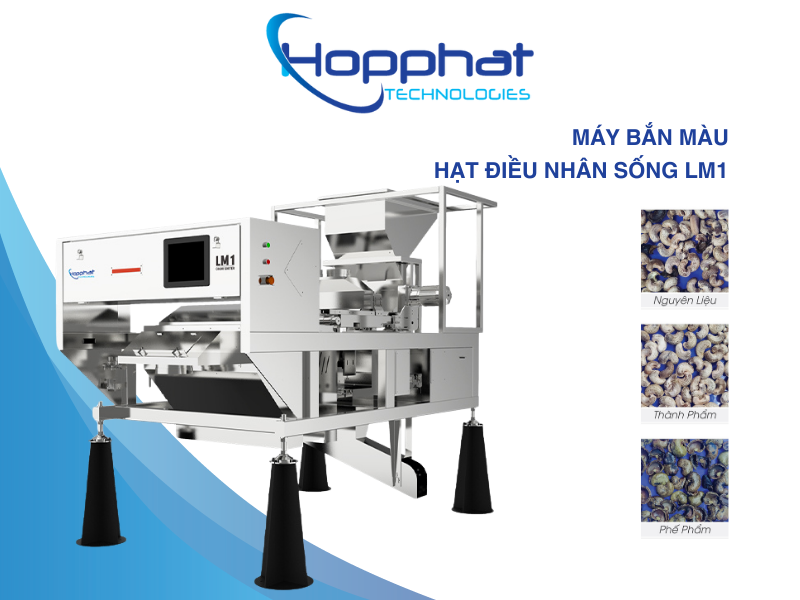 Máy bắn màu hạt điều 1 máng LM1
