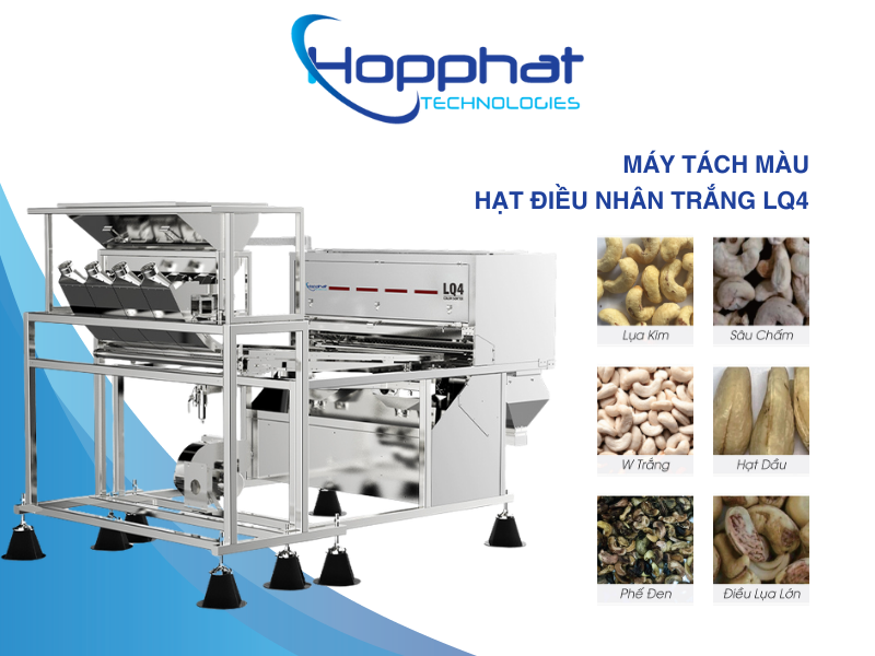 Máy bắn màu hạt điều nhân trắng LQ4