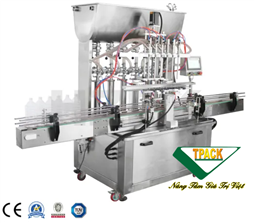 Dây chuyền chiết rót dung dịch 8 vòi tự động